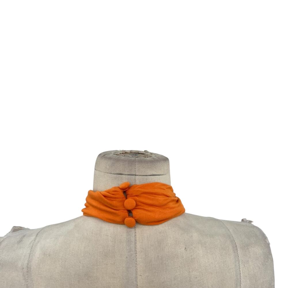 Veronica Beard Leyla Top‎ Halter Neck Sleeveless Jersey Orange Size XS - Picture 8 of 14